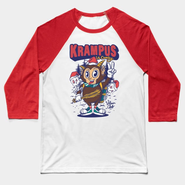krampus is coming Baseball T-Shirt by spoilerinc